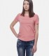 Basic pink round neck top