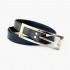 Men cowhide black buckle belt